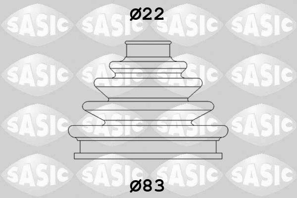 Kardaninio veleno gofruotoji membrana SASIC 4003437