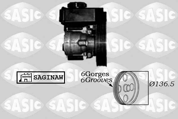Vairo sistemos hidraulinis siurblys SASIC 7070007