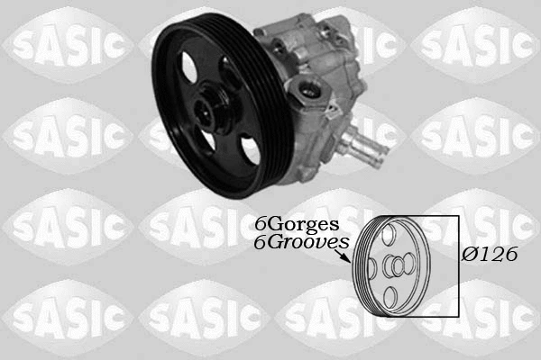 Vairo sistemos hidraulinis siurblys SASIC 7070058