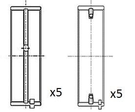 Alkūninio veleno pagrindiniai guoliai FAI AutoParts BM1002-STD