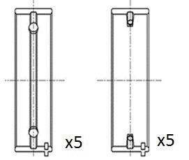 Alkūninio veleno pagrindiniai guoliai FAI AutoParts BM1003-STD