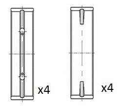 Alkūninio veleno pagrindiniai guoliai FAI AutoParts BM1015-STD