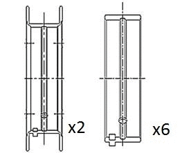 Alkūninio veleno pagrindiniai guoliai FAI AutoParts BM1016-STD