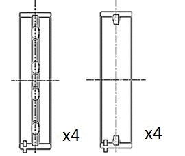 Alkūninio veleno pagrindiniai guoliai FAI AutoParts BM1017-STD