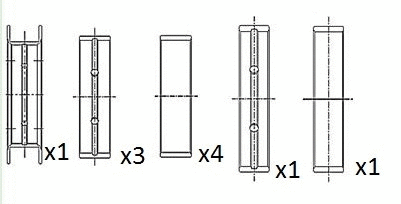 Alkūninio veleno pagrindiniai guoliai FAI AutoParts BM1020-025