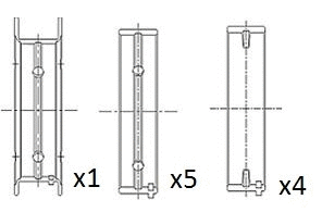 Alkūninio veleno pagrindiniai guoliai FAI AutoParts BM1021-STD