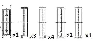 Alkūninio veleno pagrindiniai guoliai FAI AutoParts BM1022-STD