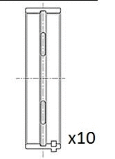 Alkūninio veleno pagrindiniai guoliai FAI AutoParts BM1025-STD