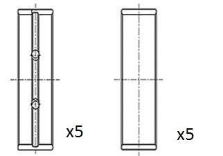 Alkūninio veleno pagrindiniai guoliai FAI AutoParts BM1027-STD
