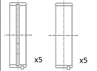 Alkūninio veleno pagrindiniai guoliai FAI AutoParts BM1028-STD