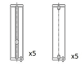Alkūninio veleno pagrindiniai guoliai FAI AutoParts BM1031-STD
