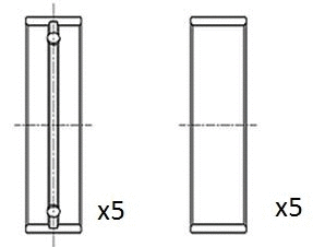 Alkūninio veleno pagrindiniai guoliai FAI AutoParts BM1041-STD