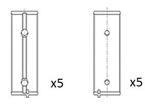 Alkūninio veleno pagrindiniai guoliai FAI AutoParts BM1042-STD
