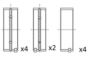 Alkūninio veleno pagrindiniai guoliai FAI AutoParts BM1043-STD