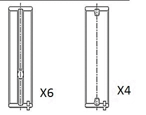 Alkūninio veleno pagrindiniai guoliai FAI AutoParts BM1044-STD