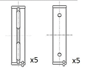 Alkūninio veleno pagrindiniai guoliai FAI AutoParts BM1050-020