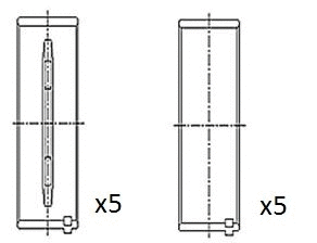 Alkūninio veleno pagrindiniai guoliai FAI AutoParts BM1057-STD