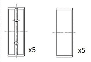 Alkūninio veleno pagrindiniai guoliai FAI AutoParts BM1058-STD