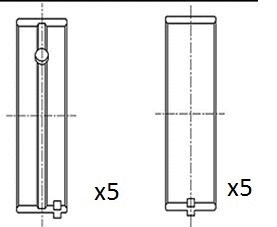 Alkūninio veleno pagrindiniai guoliai FAI AutoParts BM1069-STD
