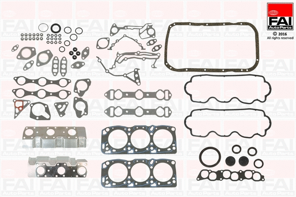 Variklio visų tarpinių komplektas FAI AutoParts FS982
