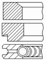 Stūmoklio žiedų komplektas FAI AutoParts PR70-000