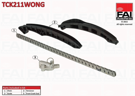 Pavaros grandinės komplektas FAI AutoParts TCK211WONG