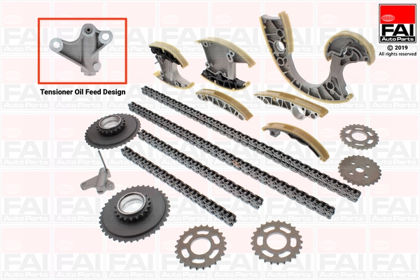 Pavaros grandinės komplektas FAI AutoParts TCK220NG