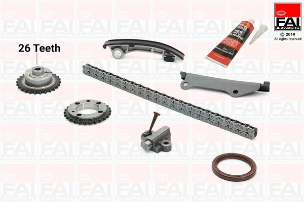 Pavaros grandinės komplektas FAI AutoParts TCK43