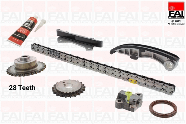 Pavaros grandinės komplektas FAI AutoParts TCK43L