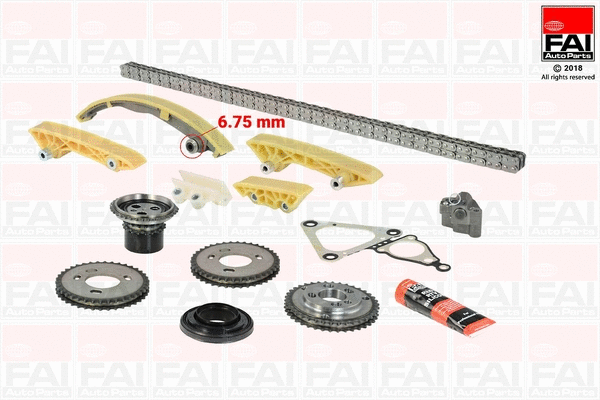 Pavaros grandinės komplektas FAI AutoParts TCK47
