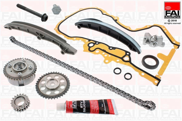 Pavaros grandinės komplektas FAI AutoParts TCK87LVVT