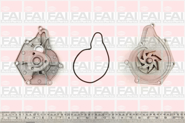Variklio aušinimo Vandens siurblys FAI AutoParts WP6451