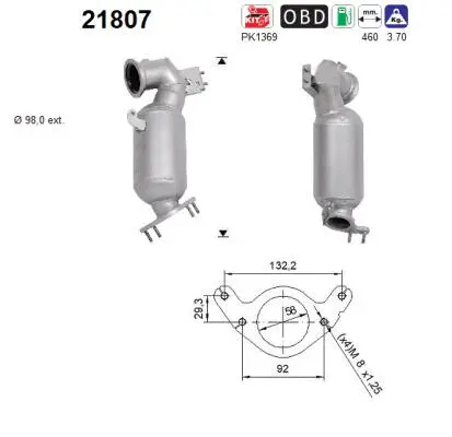 Katalizatoriaus keitiklis AS 21807