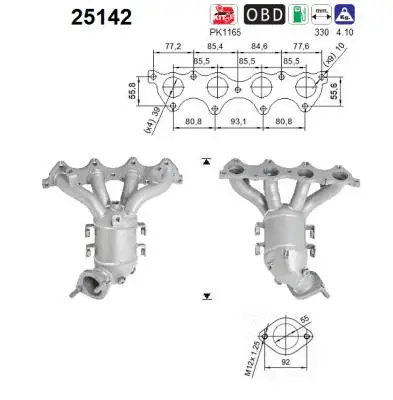 Katalizatoriaus keitiklis AS 25142