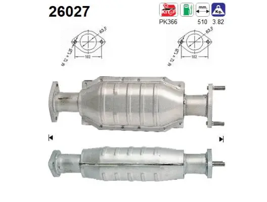 Katalizatoriaus keitiklis AS 26027
