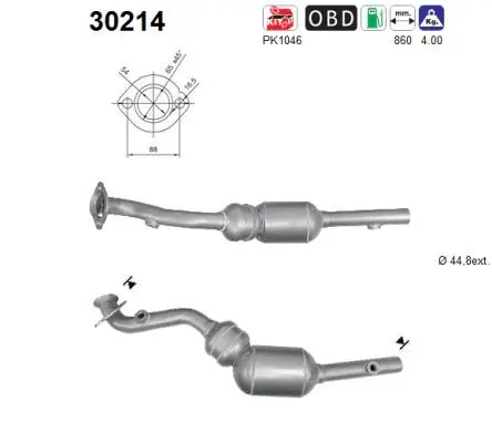 Katalizatoriaus keitiklis AS 30214