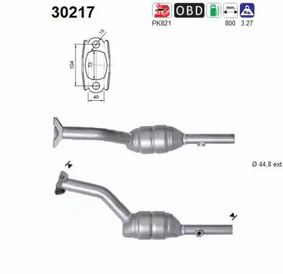 Katalizatoriaus keitiklis AS 30217