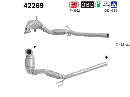 Katalizatoriaus keitiklis AS 42269