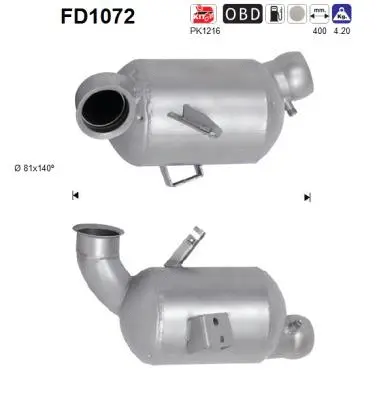 Išmetimo sistemos filtras AS FD1072
