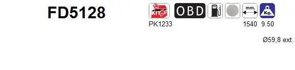 Išmetimo sistemos filtras AS FD5128