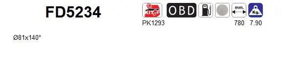 Išmetimo sistemos filtras AS FD5234