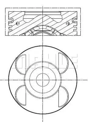 Stūmoklis MAHLE 001 PI 00105 000