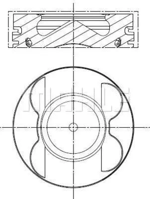 Stūmoklis MAHLE 001 PI 00107 000