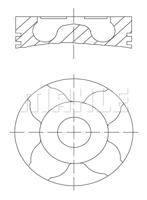 Stūmoklis MAHLE 010 04 04