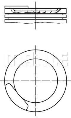 Stūmoklis MAHLE 011 08 00