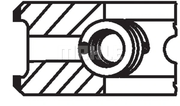 Stūmoklio žiedų komplektas MAHLE 013 RS 00135 0N0