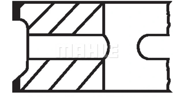 Stūmoklio žiedų komplektas MAHLE 014 53 N0