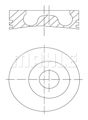 Stūmoklis MAHLE 016 02 01