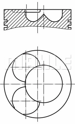 Stūmoklis MAHLE 028 07 02
