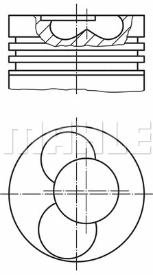 Stūmoklis MAHLE 028 21 00